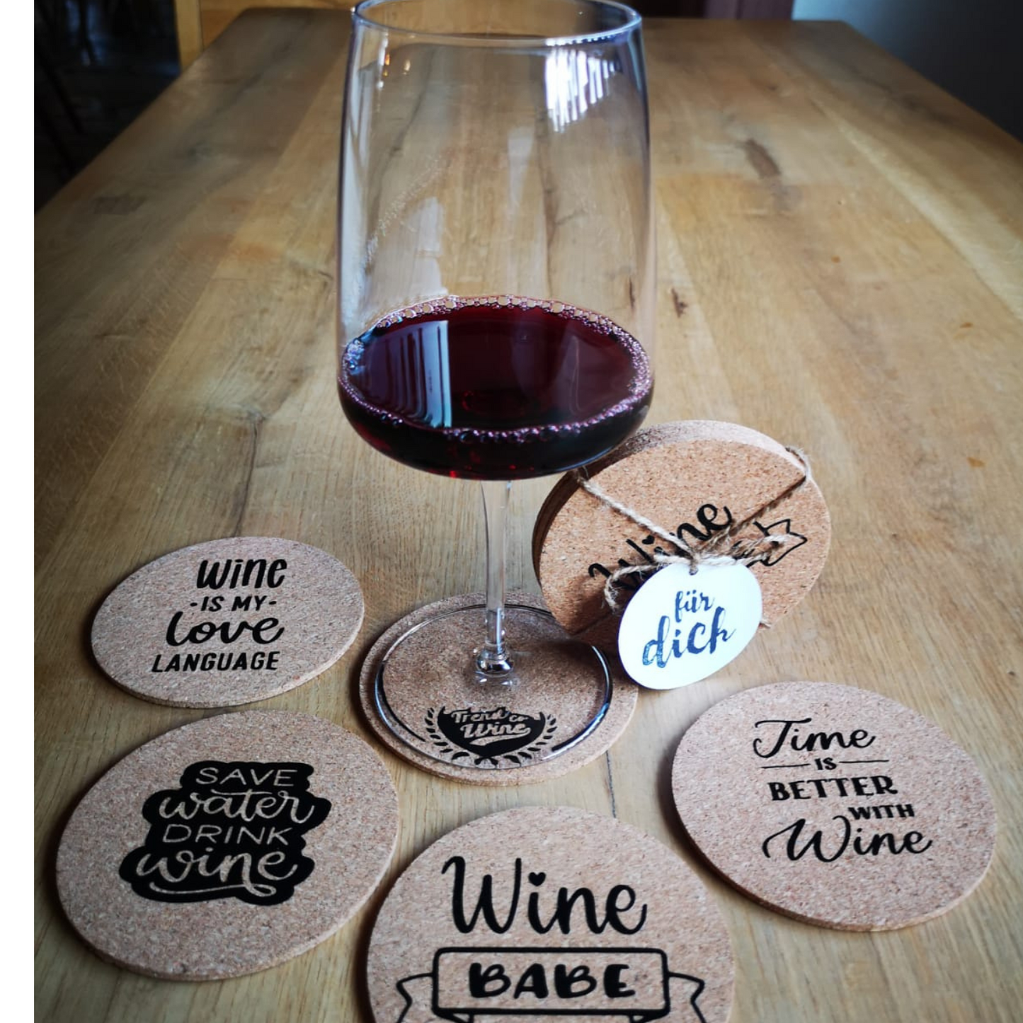 Aktionspaket Secco Schoko-Rosso - 6 Flaschen RockSecco plus 4 coole Kork-Untersetzer