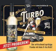 Lade das Bild in den Galerie-Viewer, Müller Turbo 0,75l - Müller Thurgau Weißwein (trocken) aus Franken
