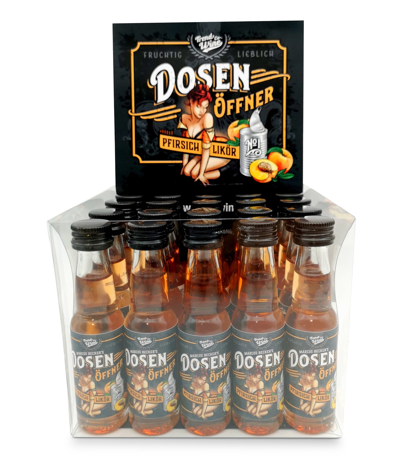 Dosenöffner Pfirsich-Likör 20 x 2cl (20% vol.)