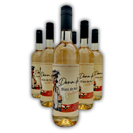 Denn do Sparpaket - 6 x 0,75l Flasche Blanc de Noir - Qualitätswein (halbtrocken), 2024