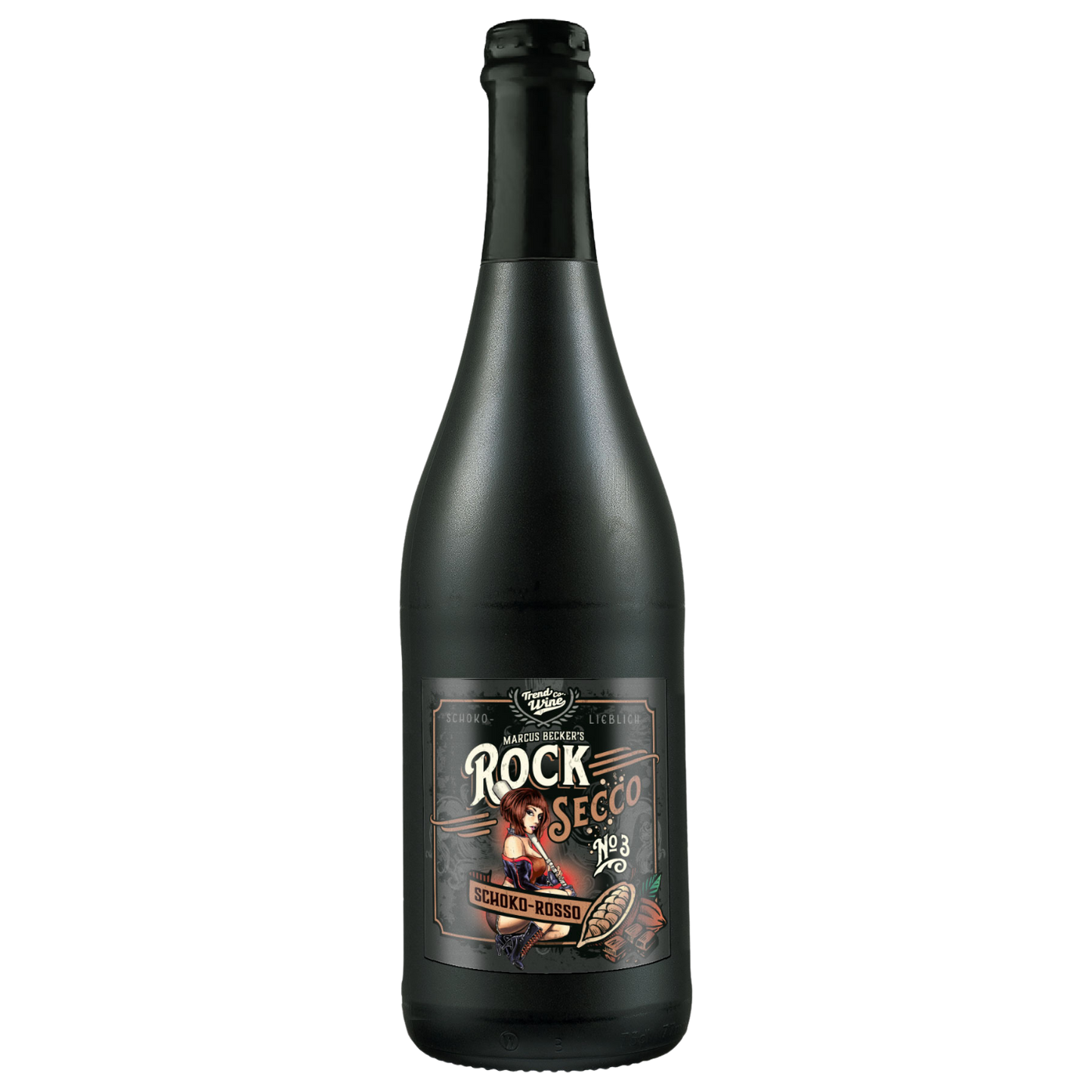 3er Paket Secco Schoko-Rosso - 3 Flaschen RockSecco (3 x 0,75l)