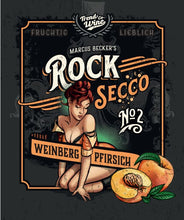 Lade das Bild in den Galerie-Viewer, Aktion: Secco Mixpaket RockSecco - je 3 Flaschen Schoko und Weinbergpfirsich (6 x 0,75l)
