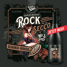 Lade das Bild in den Galerie-Viewer, Aktion: Secco Mixpaket RockSecco - je 3 Flaschen Schoko und Weinbergpfirsich (6 x 0,75l)
