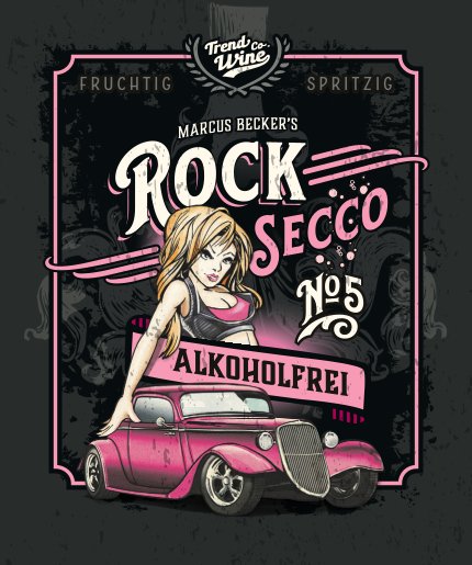 Secco alkoholfrei Sparpaket - 6 Flaschen RockSecco (6 x 0,75l)