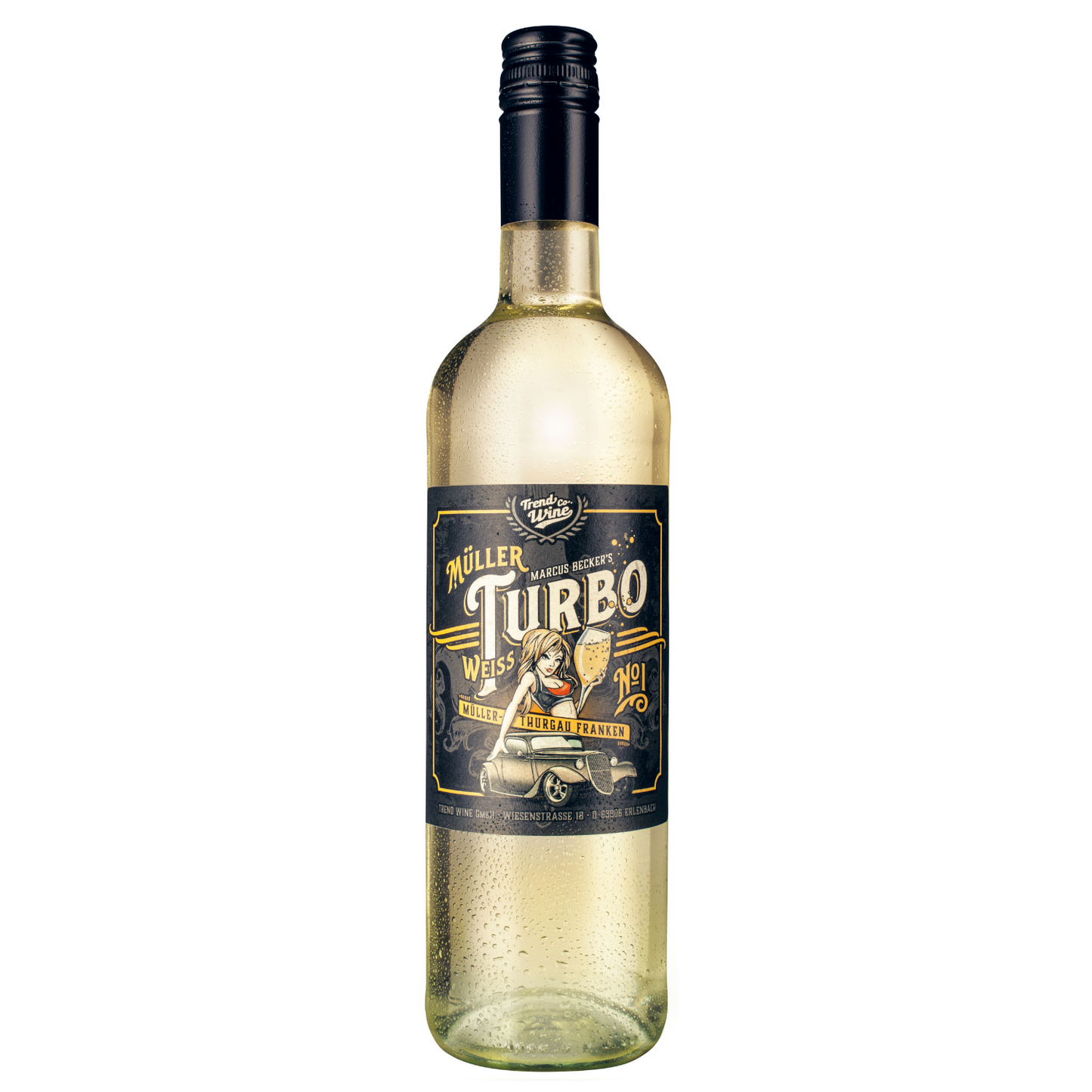 Müller Turbo 0,75l - Müller Thurgau Weißwein (trocken) aus Franken